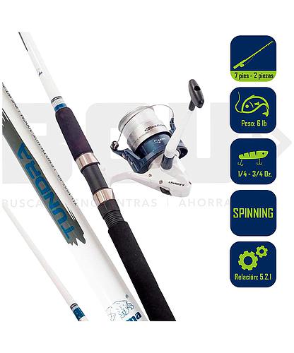 SPINNING COMBO OKUMA TUNDRA 50 7 PIES TU-702-50