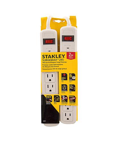 EXTENSION 6 SALIDAS STANLEY VALUE 2PACK BLANCA 33211