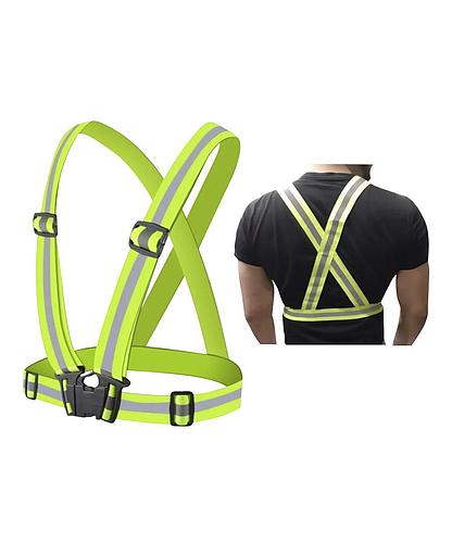 CORREAS DE SEGURIDAD 3 BANDAS REFLEC. NARANJA/VERDE 84253