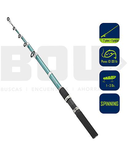 CAÑA PESCA SPINING MAKO 7 PIES 6PCS TELESC. MK-706MHSPT