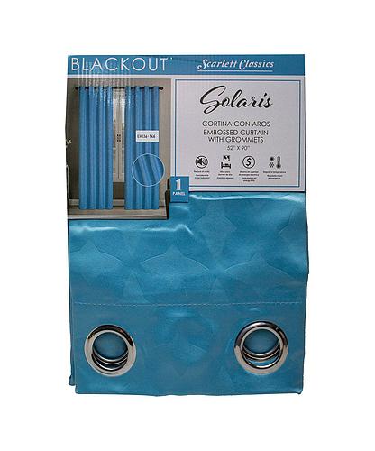 CORTINA P/SALA BLACKOUT SOLARIS 52 X 90 PULG BLACKOUT SCR-2741-BLUE