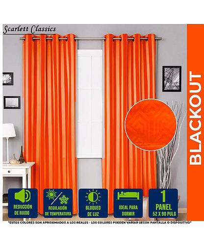 CORTINA P/SALA BLACKOUT SCARLET 52 X 90 PULG IBIS SCR-2745-SCAR